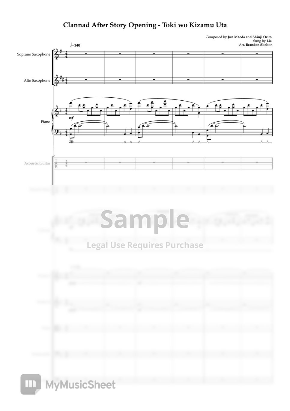 Toki Wo Kizamu Uta Piano Arrangement, PDF, Leisure