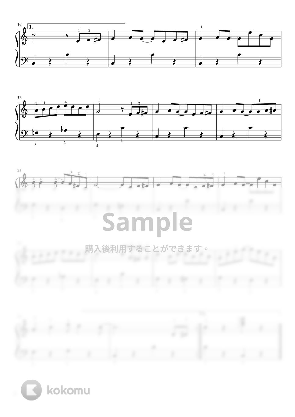 スコットジョブリン - エンターテイナー (C・ピアノソロ初級) by pfkaori
