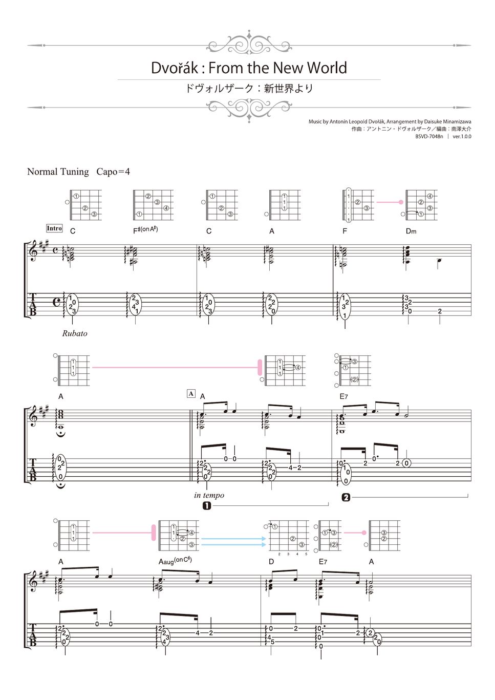 Dvořák - From the New World (Solo Guitar) by Daisuke Minamizawa