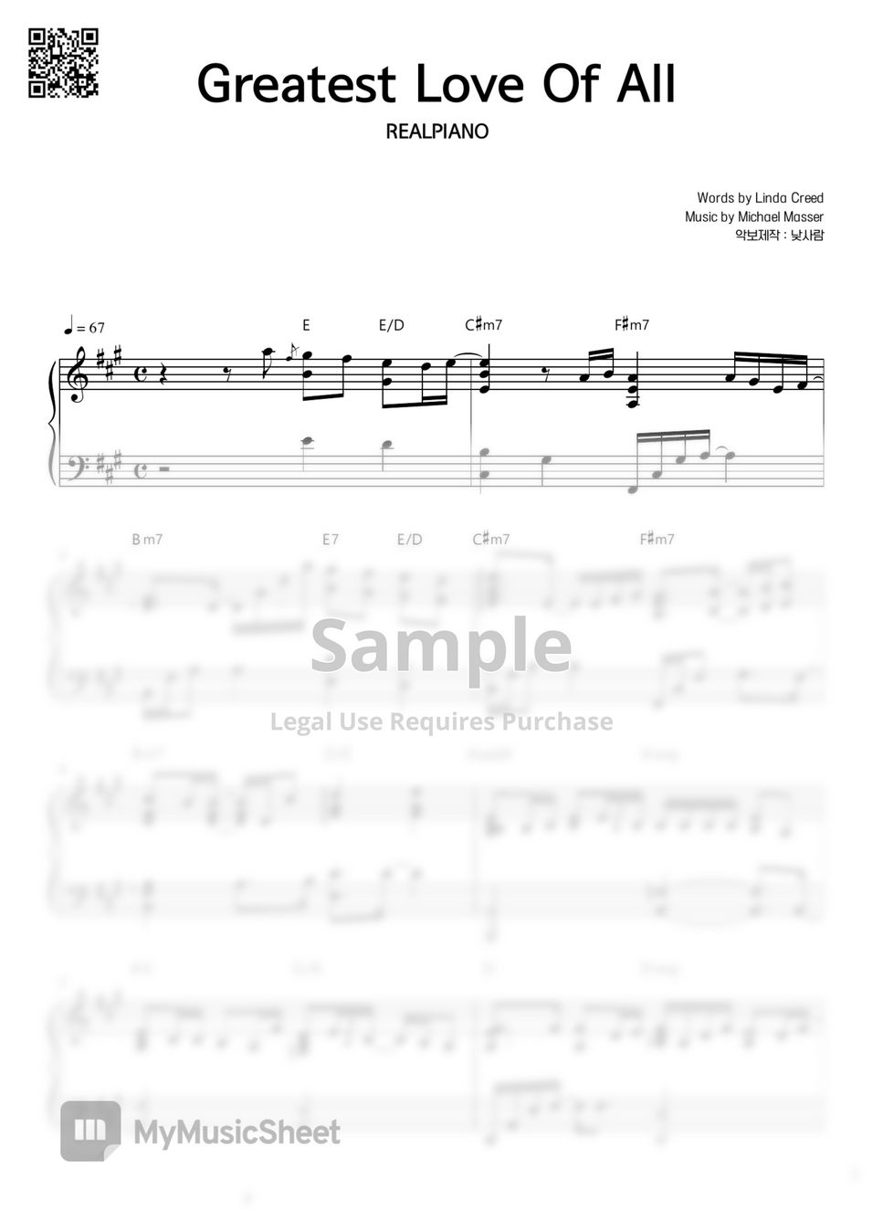 whitney-houston-greatest-love-of-all-sheets-by-realpiano