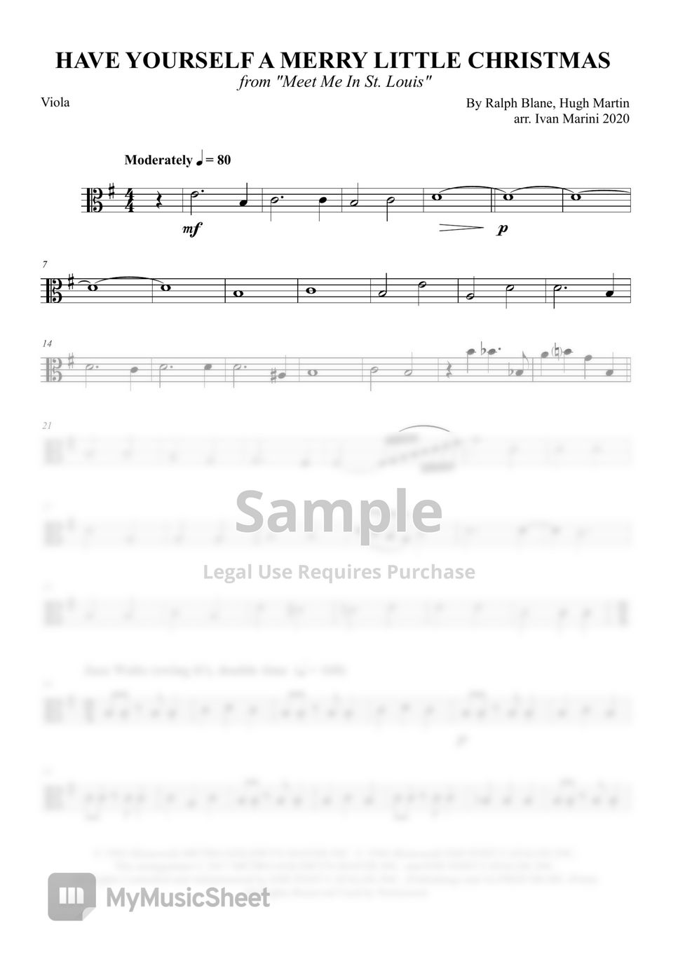 Have Yourself a Merry Little Christmas - Vocals and Strings by Ivan Marini