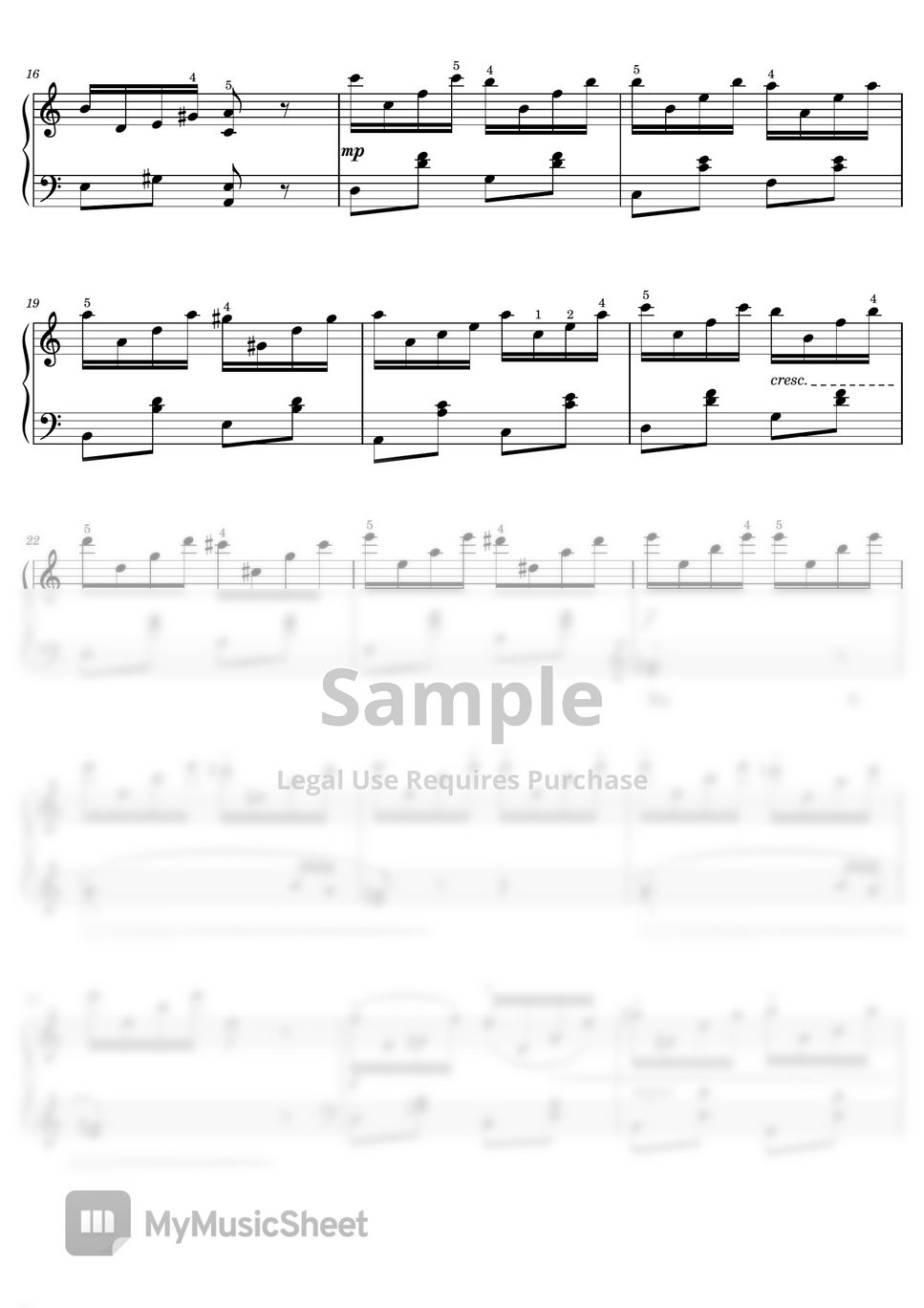 Jean Sibelius - Etude Op.76 No.2 (Original With Fingered - For Piano ...