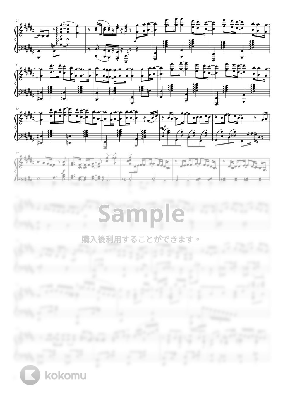 米津 玄師 - 「感電」（ピアノソロ・上級） by 牛武奏人