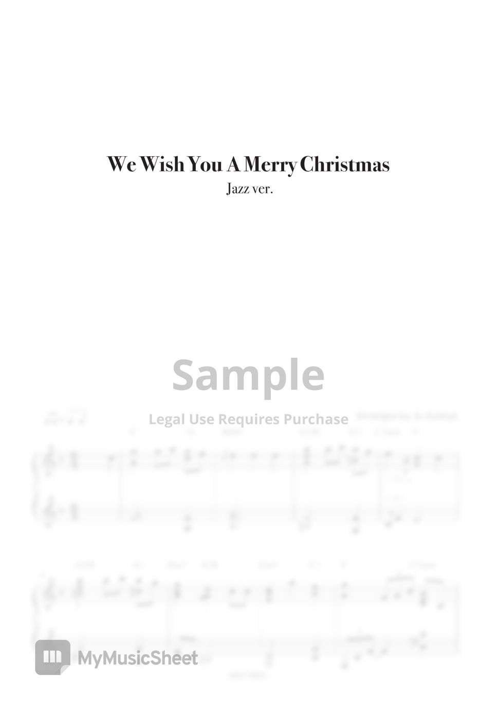 Christmas Carol - We Wish You A Merry Christmas (Jazz ver.) by Ju Eunhye