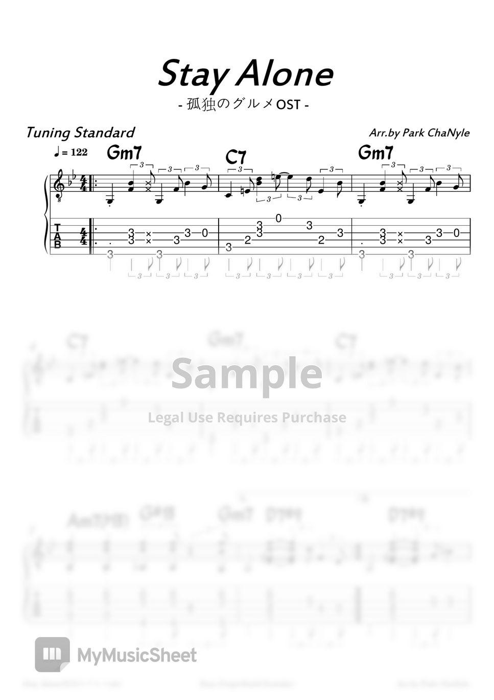 ost-stay-alone-ost-fingerstyle-guitar-tab-by