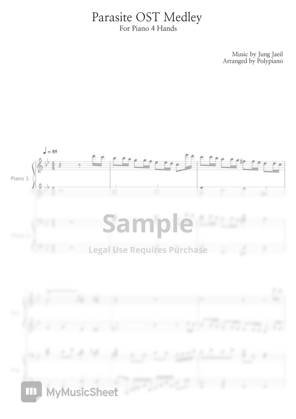 Parasite OST - Medley / Belt of Faith / Jjappaguri (Piano 4 Hands) by piano 4hands
