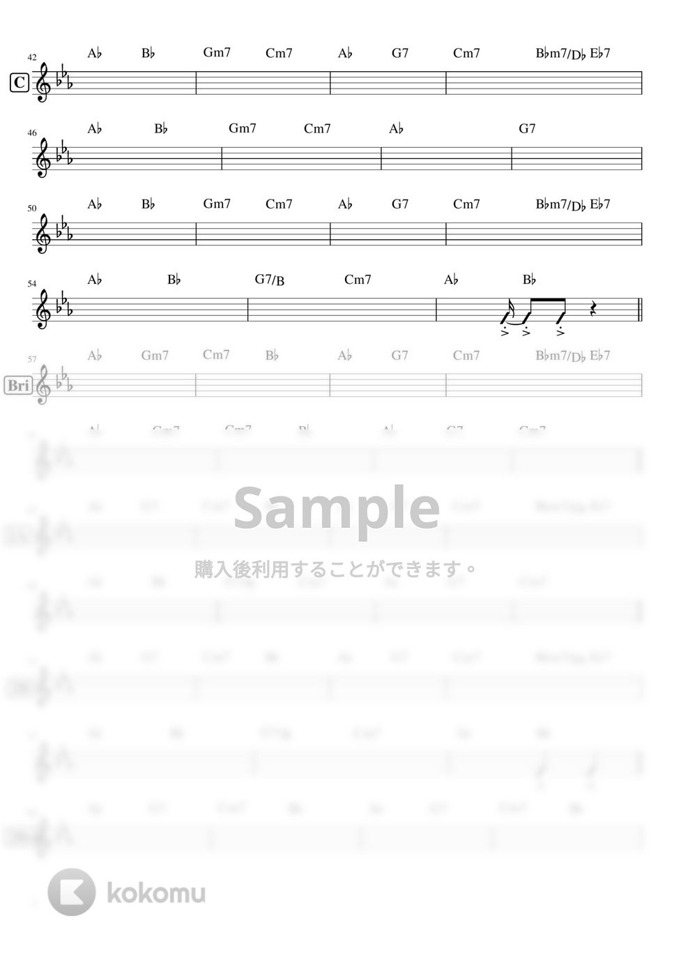 YOASOBI - 「夜に駆ける」 サイズ譜(コード付き) by ましまし