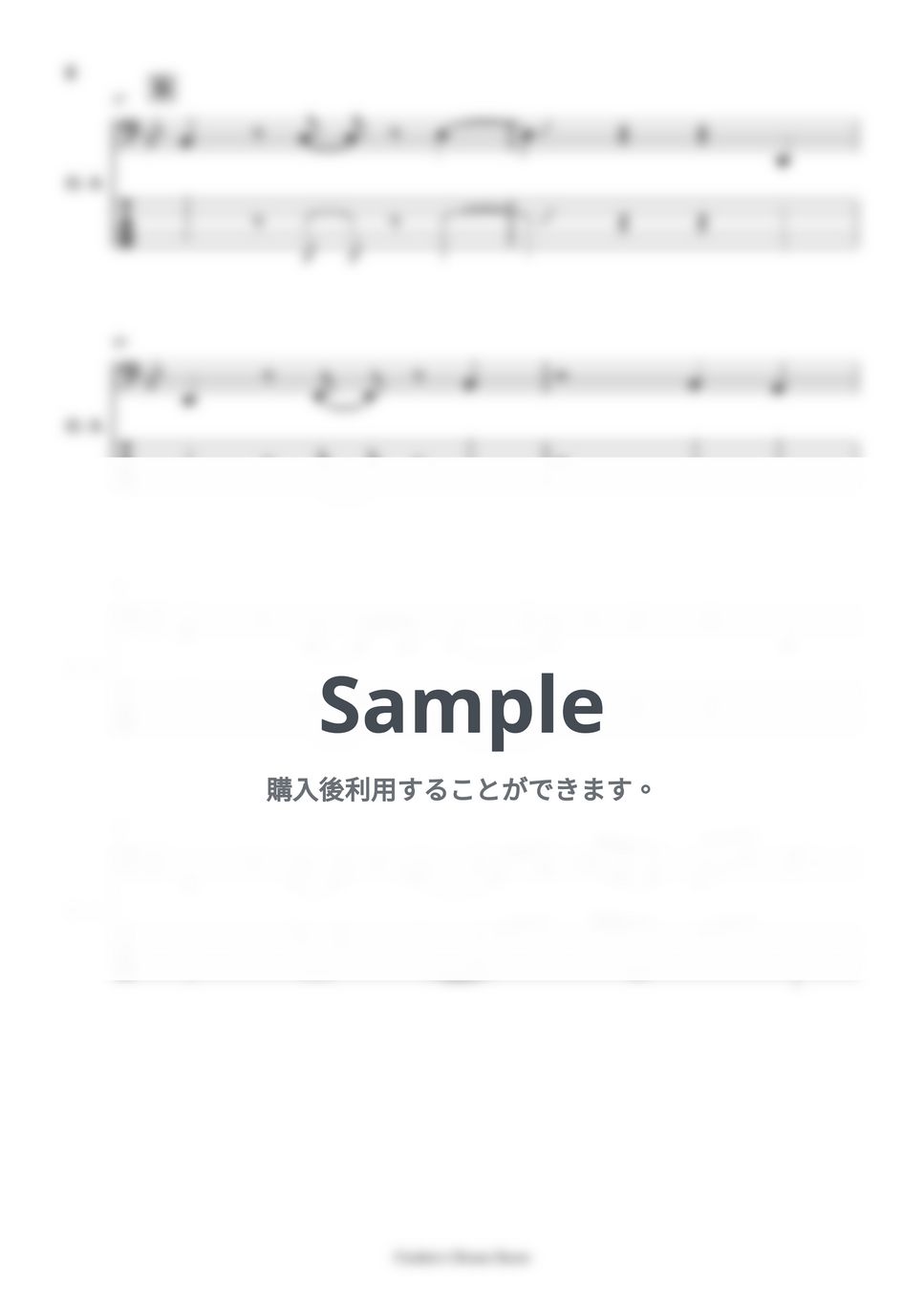 Mrs. GREEN APPLE - 【ベース楽譜】 ライラック / Mrs. GREEN APPLE - lilac / Mrs. GREEN APPLE 【BassScore】 by Cookie&#x27;s Bass Score