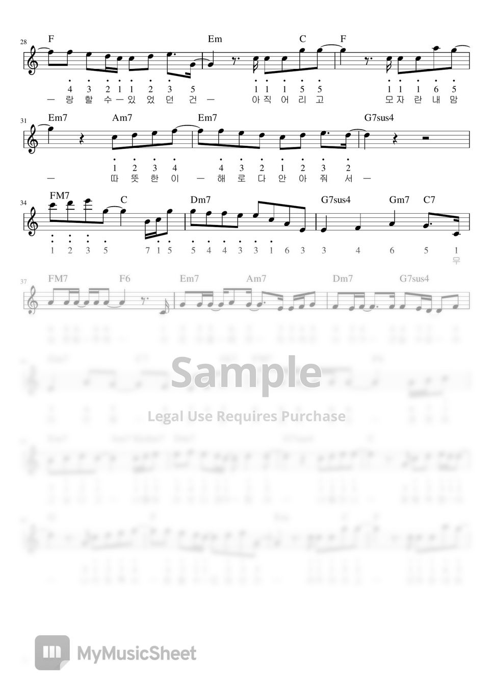 Easy Music Sheet