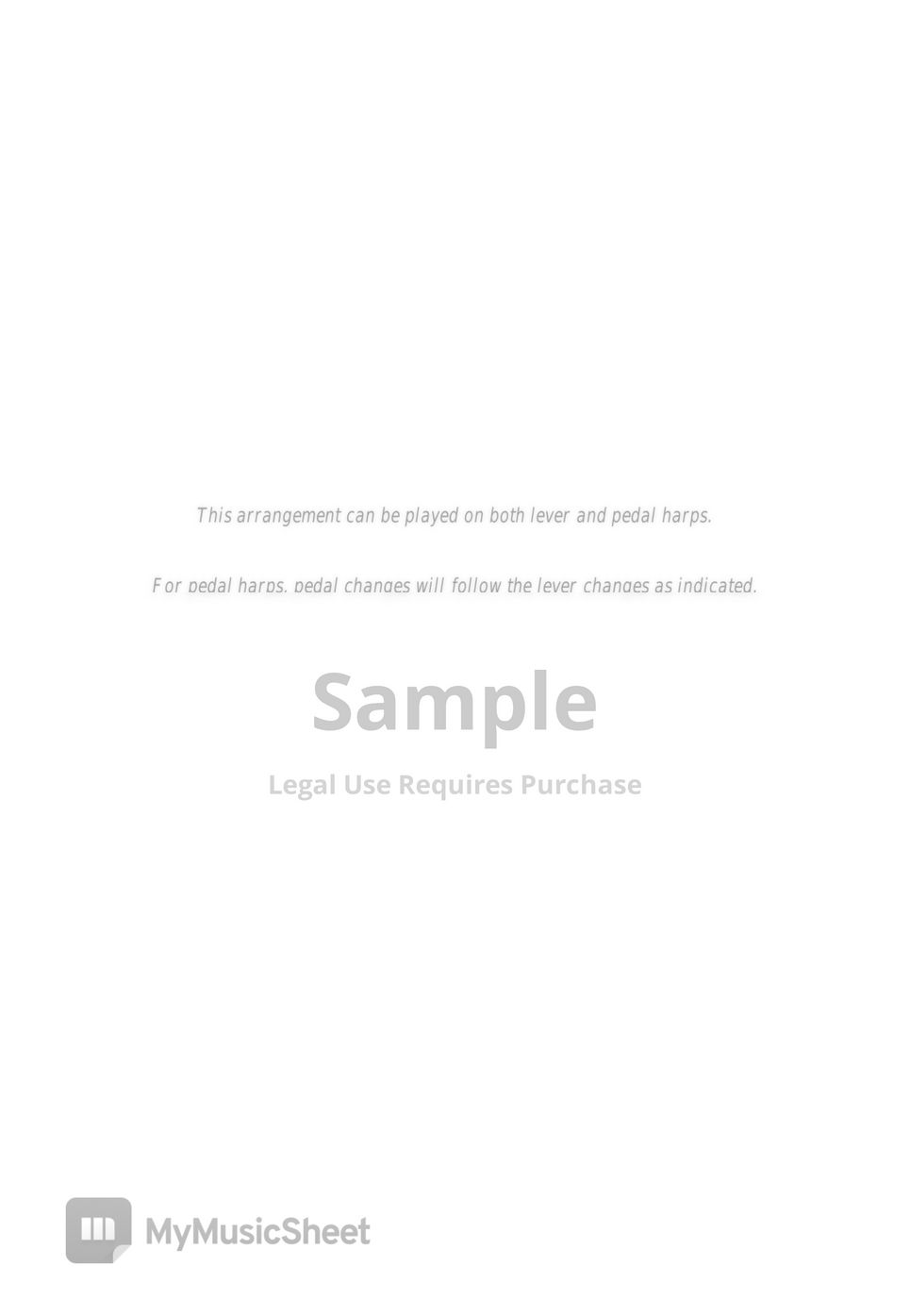 Pinocchio When You Wish Upon A Star (Harp Duet) Intermediate Sheets by Harp With Me