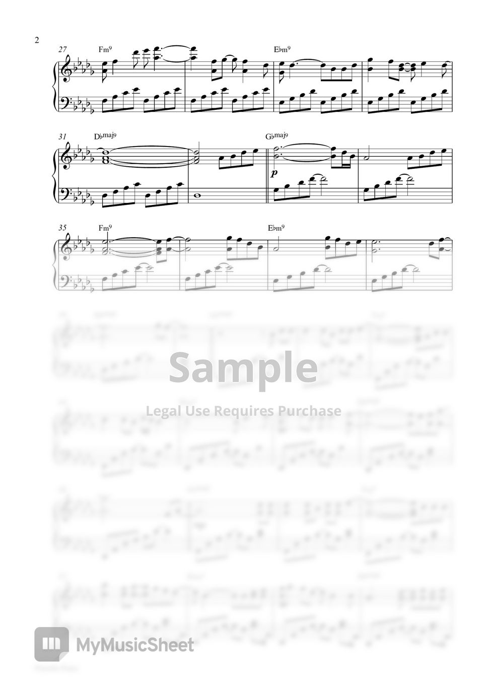 BTS Jimin - Letter (Piano Sheet) by Pianella Piano