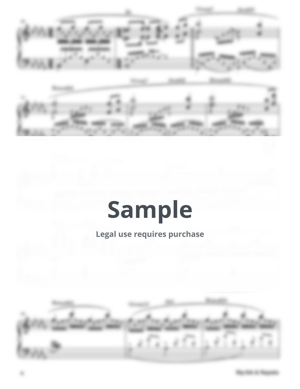 Yasuo Higuchi - Big fish & begonia - 大鱼海棠 Piano Sheet PDF