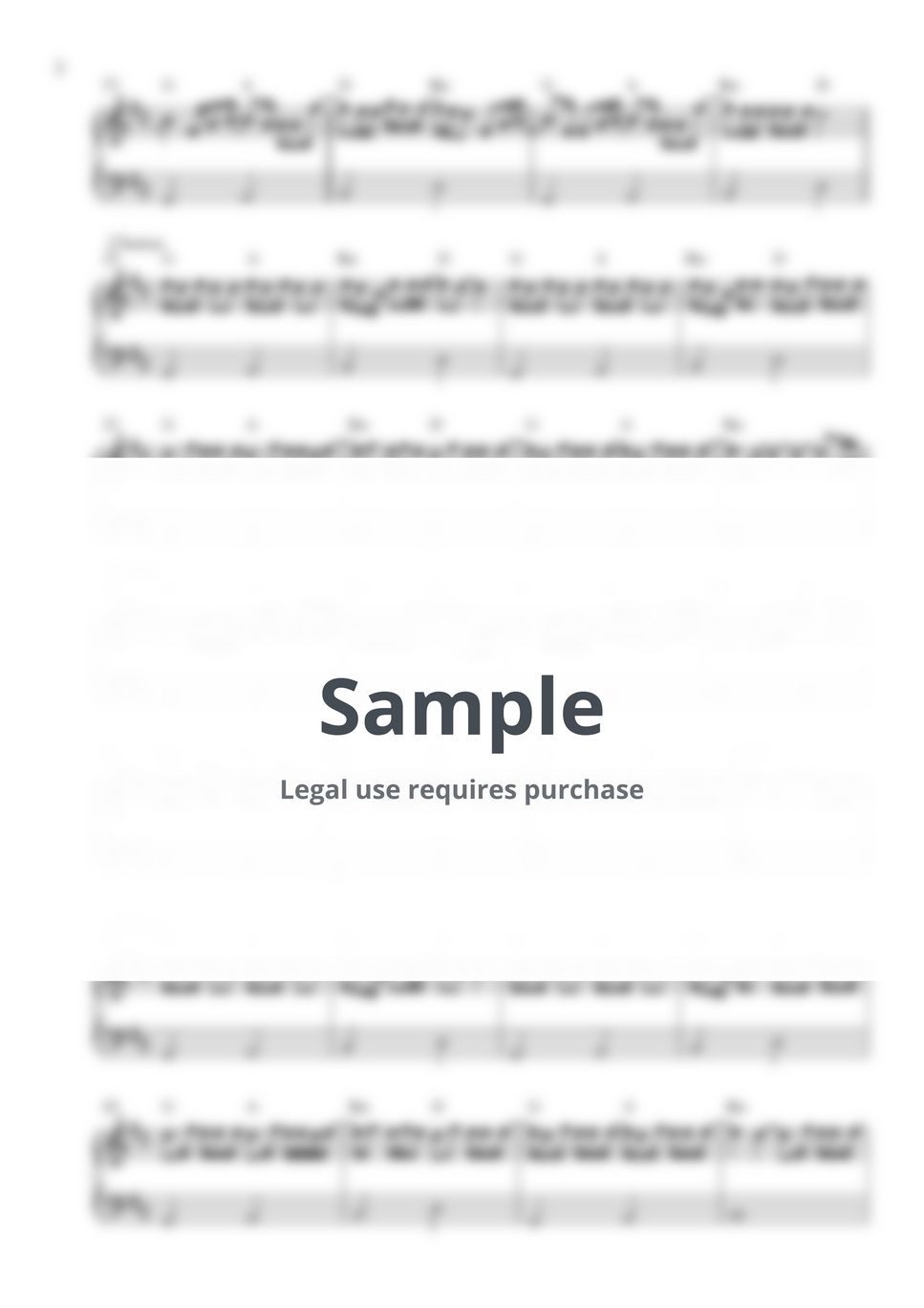 Lana Del Rey - Young and Beautiful (EASY PIANO SHEET) by PP