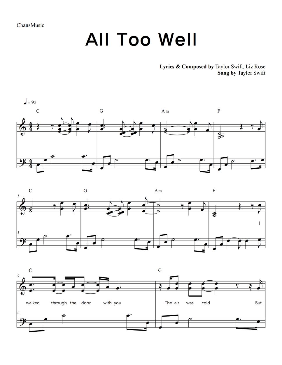 taylor-swift-all-too-well-with-lyrics-partition-musicale-by-chansmusic