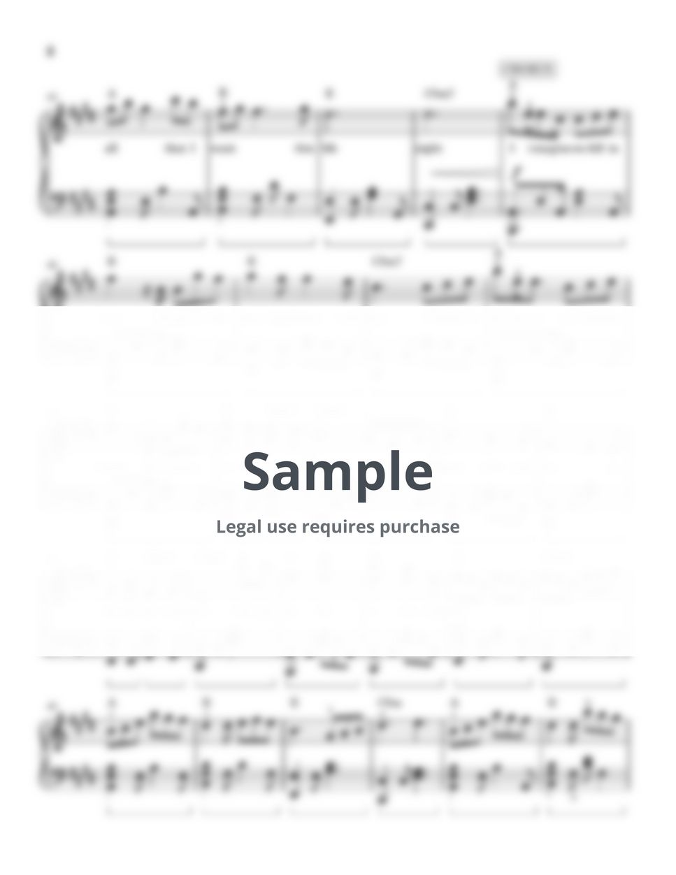 Yung Kai - Blue (piano sheet music) by Mel&#x27;s Music Corner