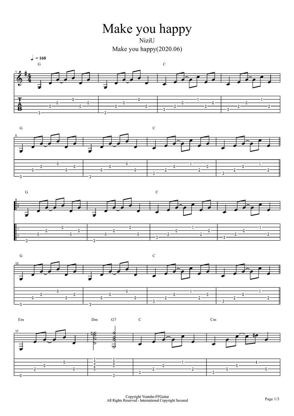 niziu-make-you-happy-guitar-cover-sheet-by-ffguitar