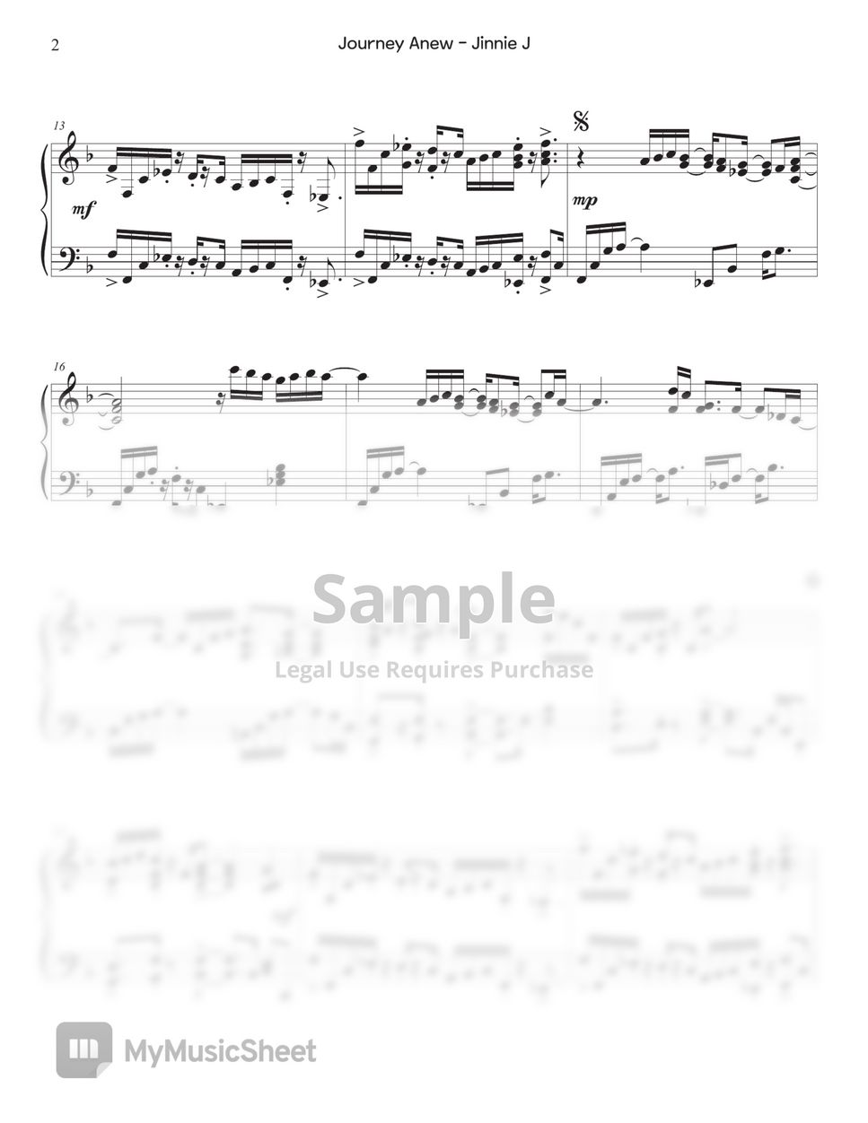 Jinnie J - Journey Anew (Original Piano Composition)