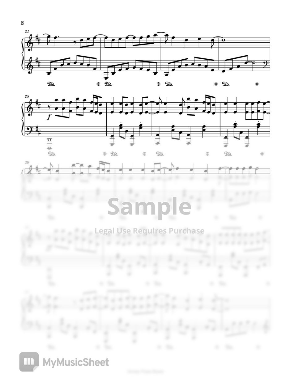 Summertime (Kimi no Toriko) Sheet music for Piano (Solo) Easy