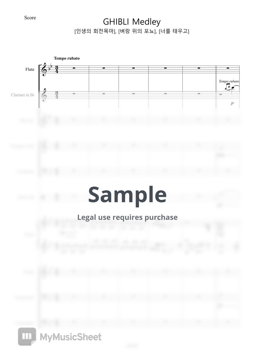 Joe Hisaishi - GHIBLI ANIME MEDLEY for orchestra (Custom orchestra Ver.) by ABGB