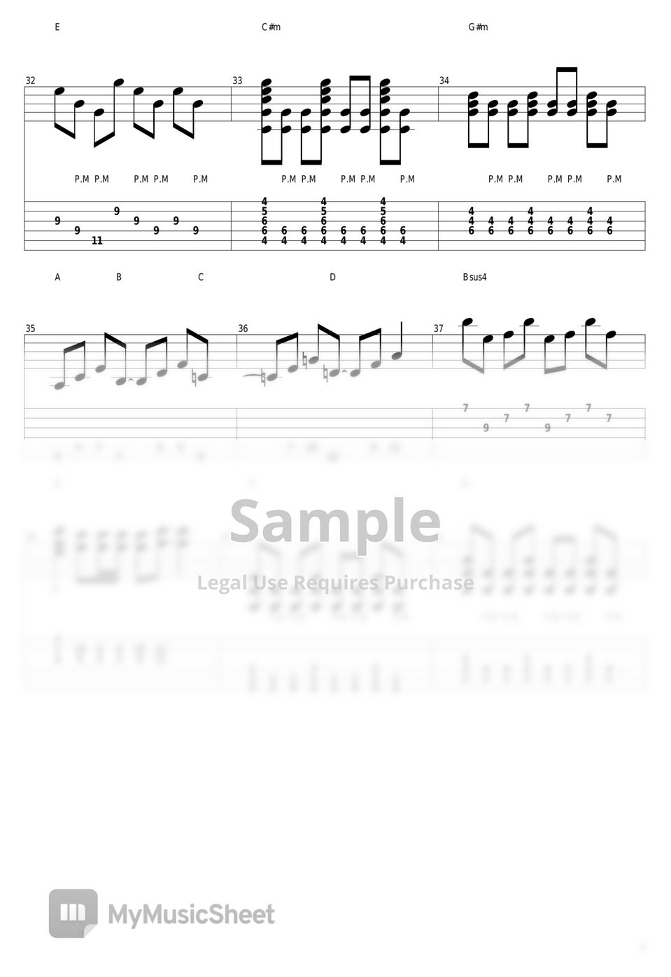 和田光司 - Butter-Fly by guitar cover with tab