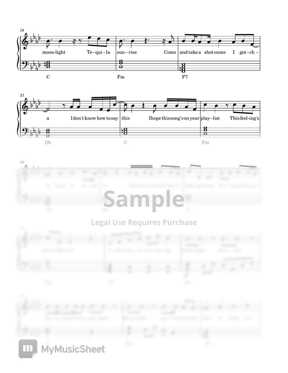 Twice moonlight sunrise with lyrics sheets by ame lovelyn