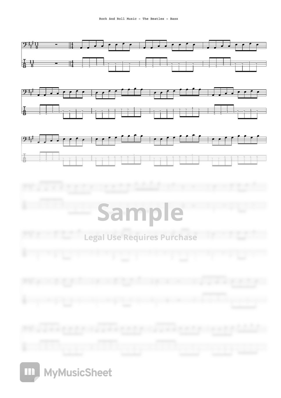the-beatles-rock-and-roll-music-bass-by-ryohei-kanayama