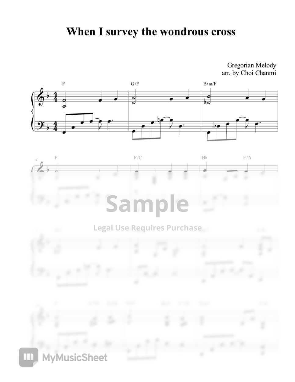 gregorian-melody-when-i-survey-the-wondrous-cross-by