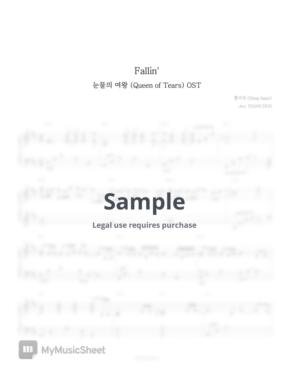 hong-isaac-fallin-queen-of-tears-ost-sheets-by-piano-hug