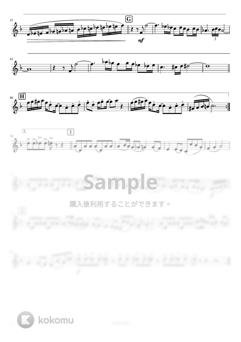 池毅 - おジャ魔女カーニバル!! (B♭管ソロ / クラリネット / テナーサックス / トランペット) by orinpia music