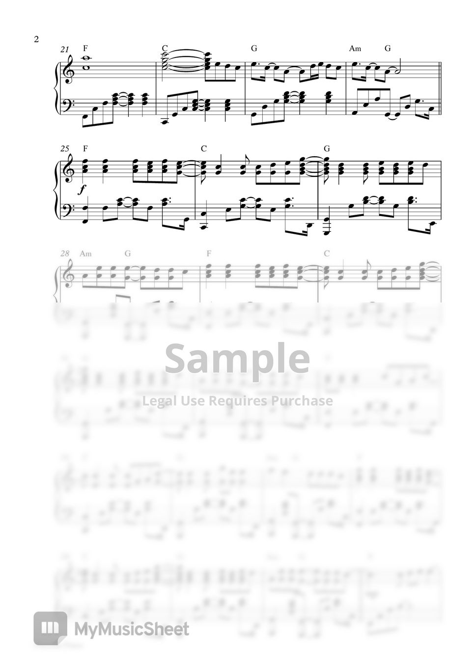 Ava Max - Sweet but Psycho (2 PDF: Original Key Db Major + Easier Key C Major) by Pianella Piano