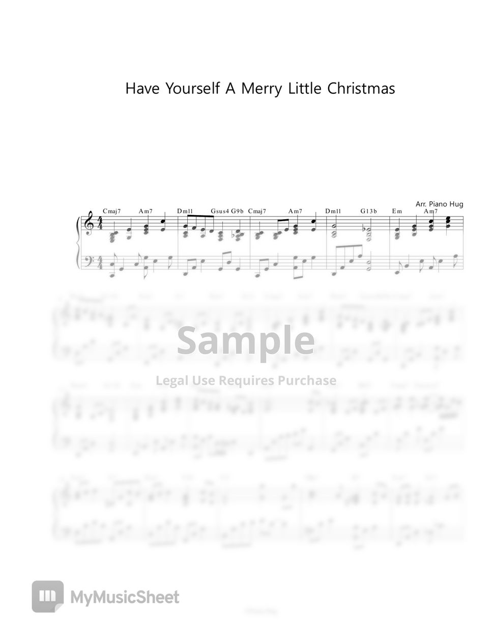 Christmas Carol - Have Yourself A Merry Little Christmas by Piano Hug