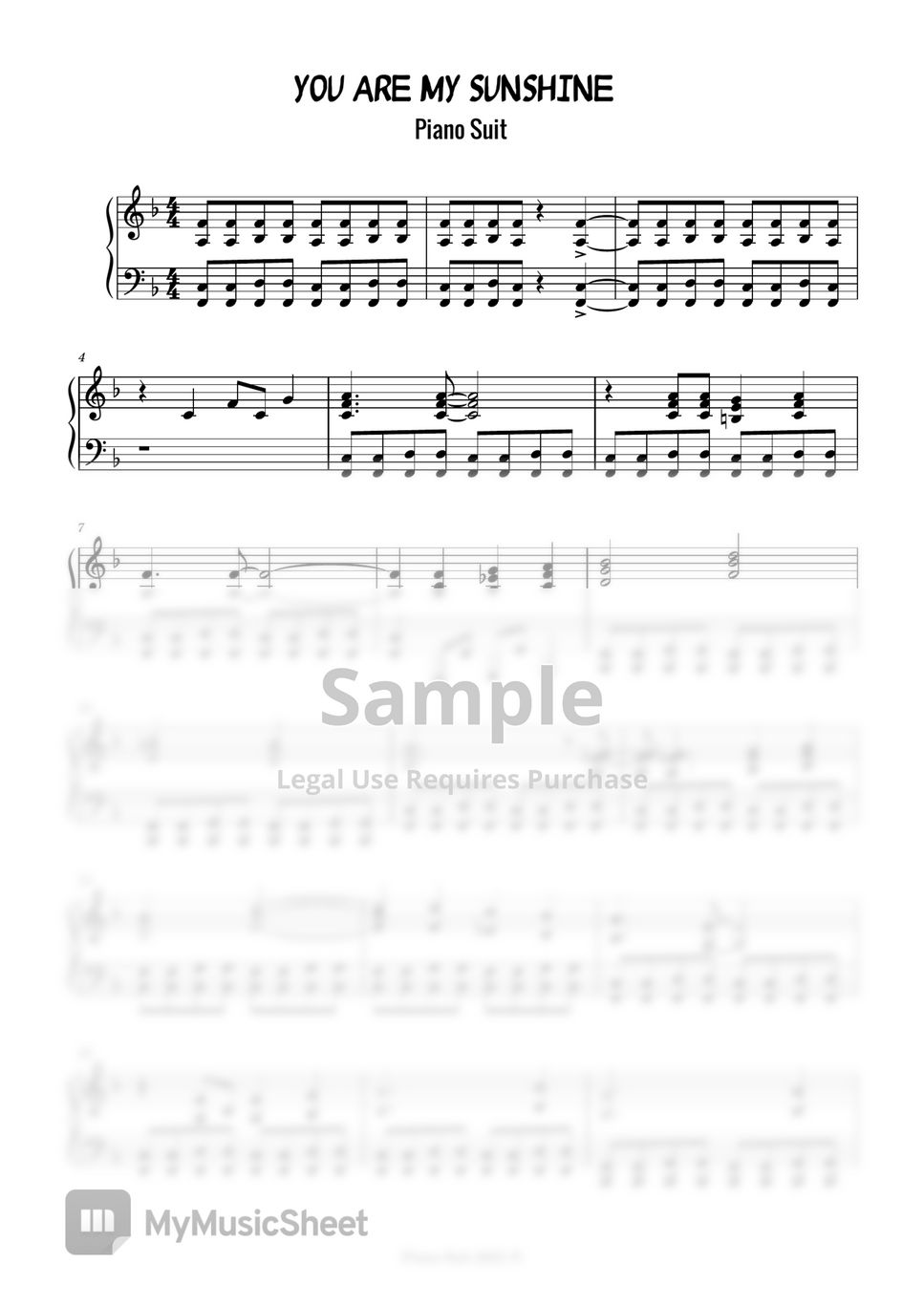 jimmie-davis-and-charles-mitchell-you-are-my-sunshine-sheets-by-piano