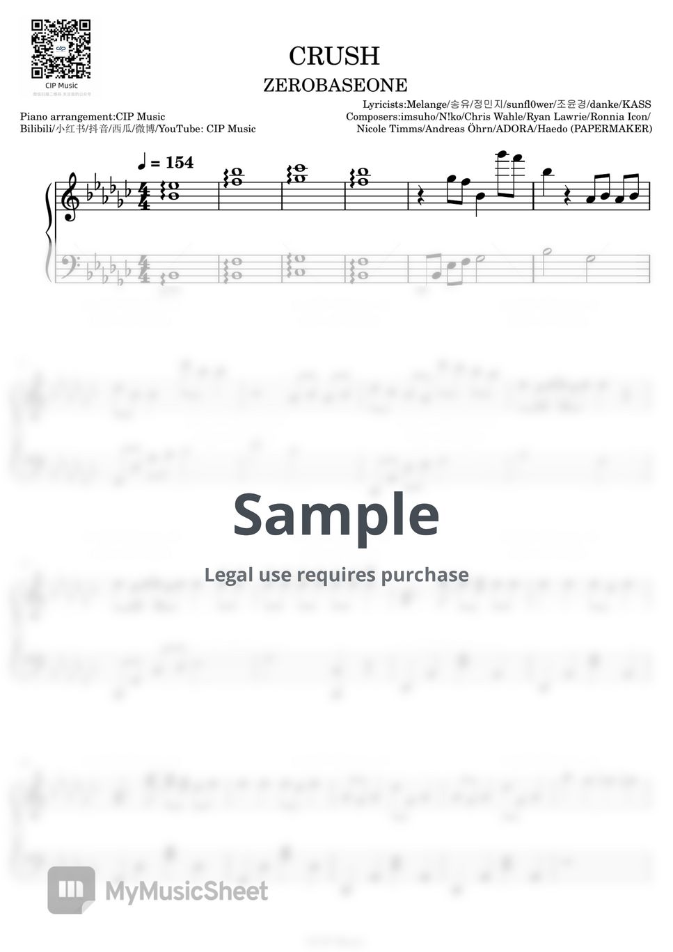 楽譜 Kenshi Yonezu (米津玄師) — Lemon Sheet Music for Piano (Solo