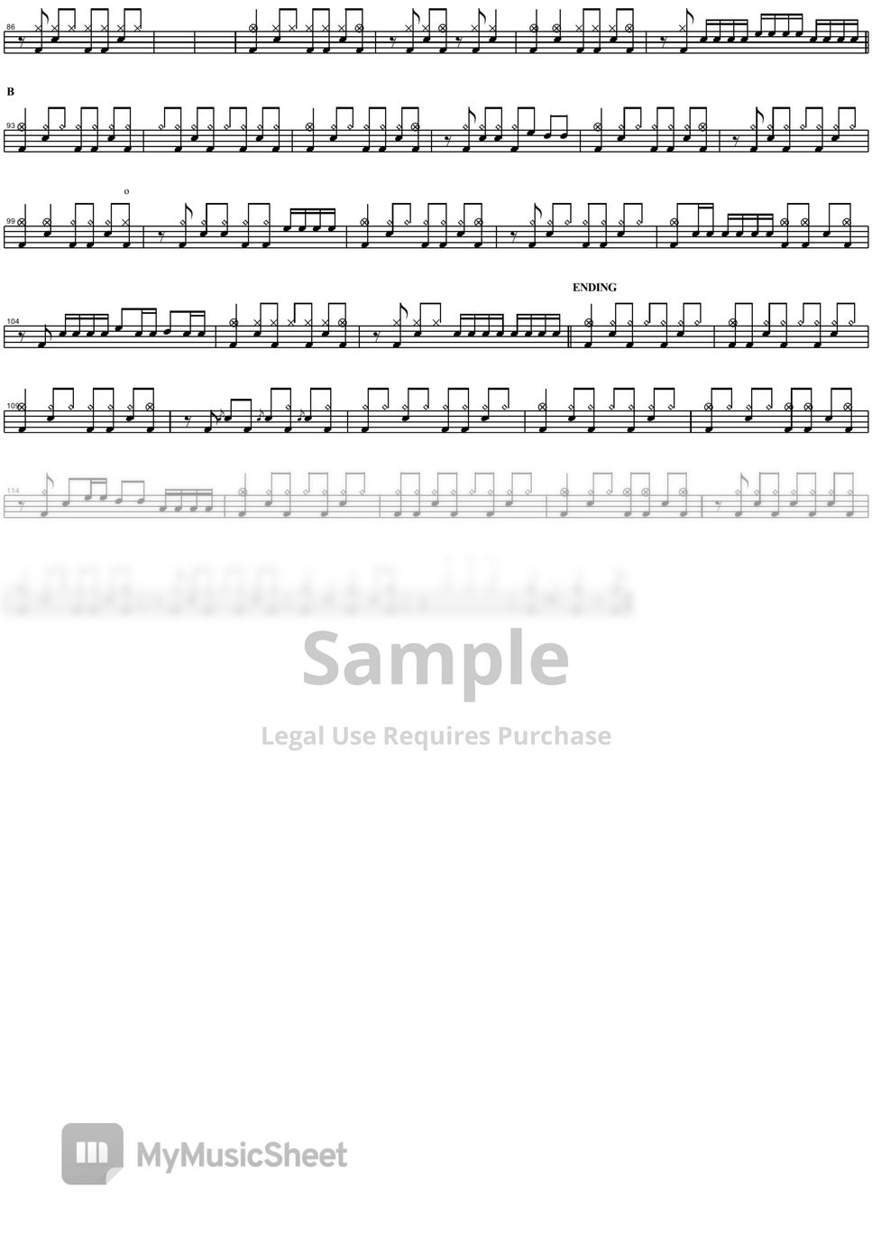 green day basket case Sheet by COPYDRUM