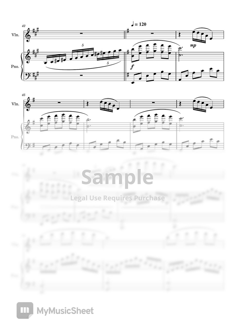 Mia and Sebastian's Theme - La La Land for Violin and Piano by Peach Rattanathumawat | Bloom Trio