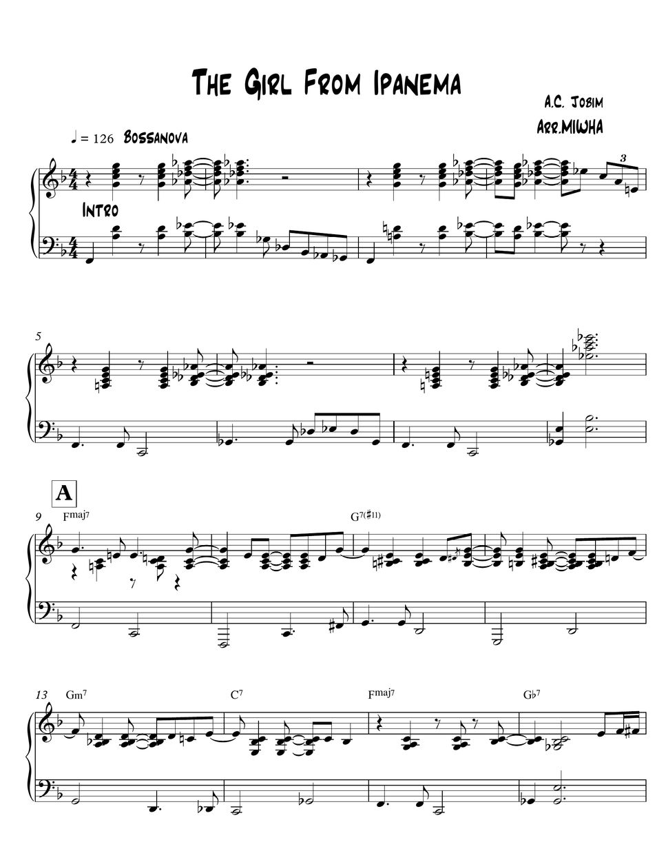 a-c-jobim-the-girl-from-ipanema-bossa-nova-sheets-by-miwha