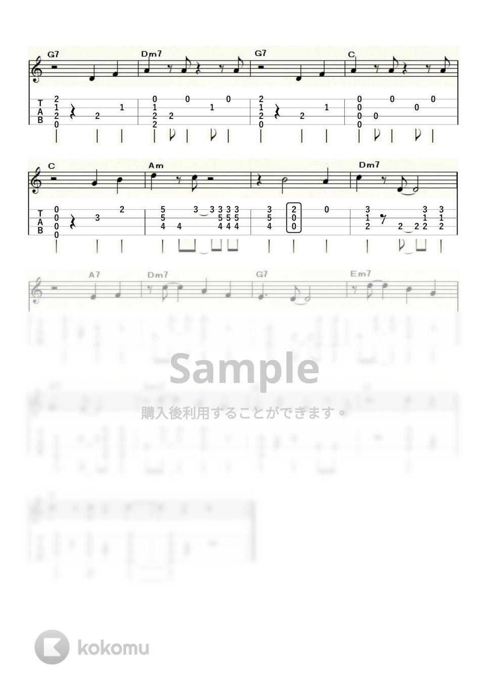 ルイ・アームストロング - Mack the Knife (ｳｸﾚﾚｿﾛ / High-G・Low-G / 中級) by ukulelepapa