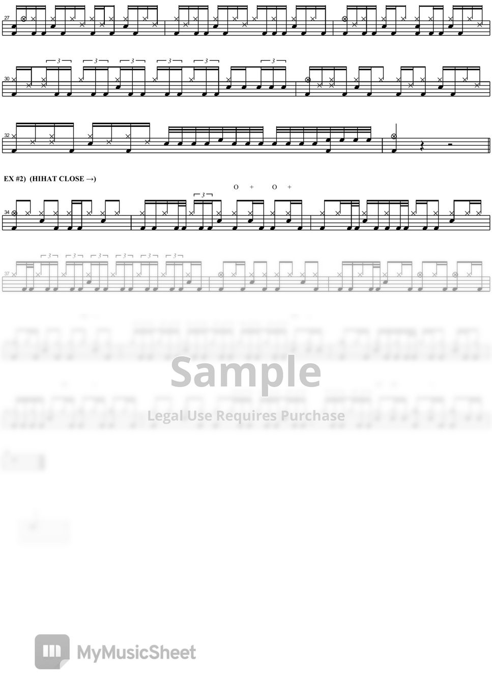dennis chambers triplet bass groove - dennis chambers triplet bass groove by COPYDRUM
