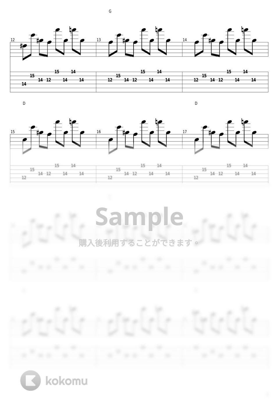 Guns N&#x27; Roses - Sweet Child O&#x27; Mine by guitar cover with tab