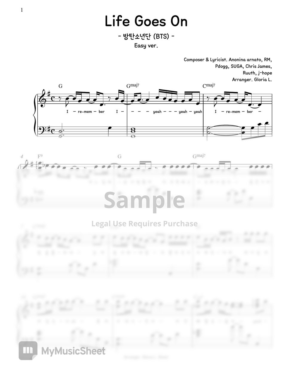 bts-life-goes-on-transpose-key-sheets-by-gloria-l