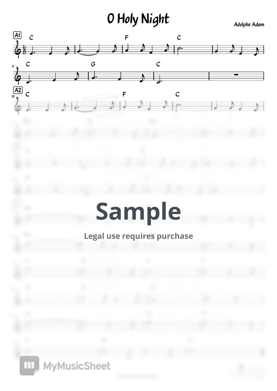 Adolphe Adam O Holy Night Sheets - 496bd843b949f8c99622f82ae0a1824a