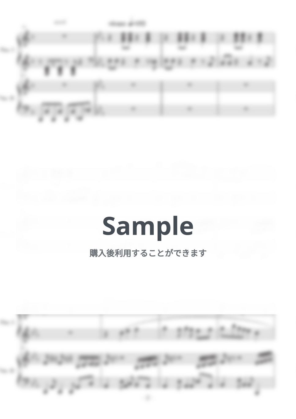 久石譲 - ジブリメドレー（連弾） (ジブリ/ピアノ連弾/メドレー) by 久石譲