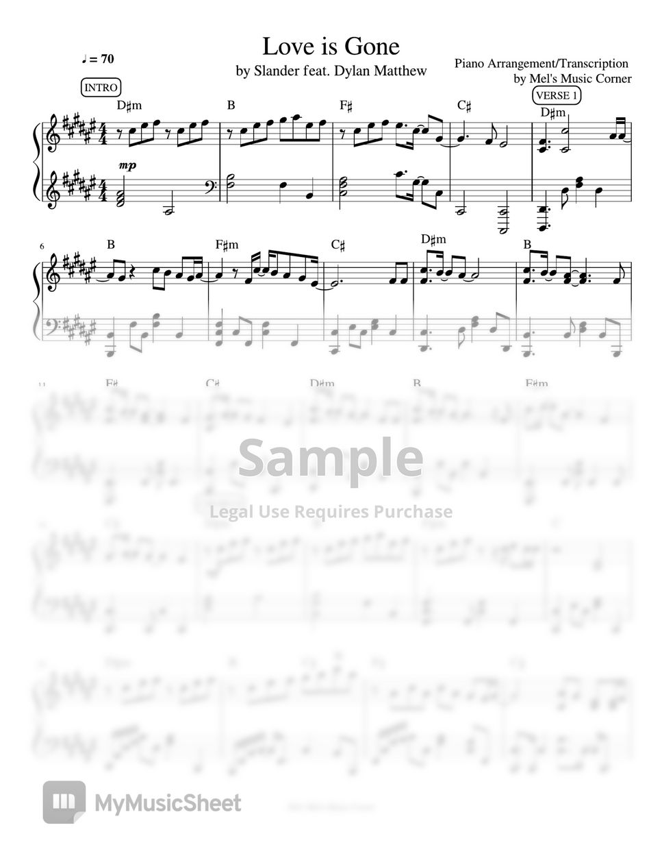 slander-love-is-gone-piano-sheet-music-by-mel-s-music-corner