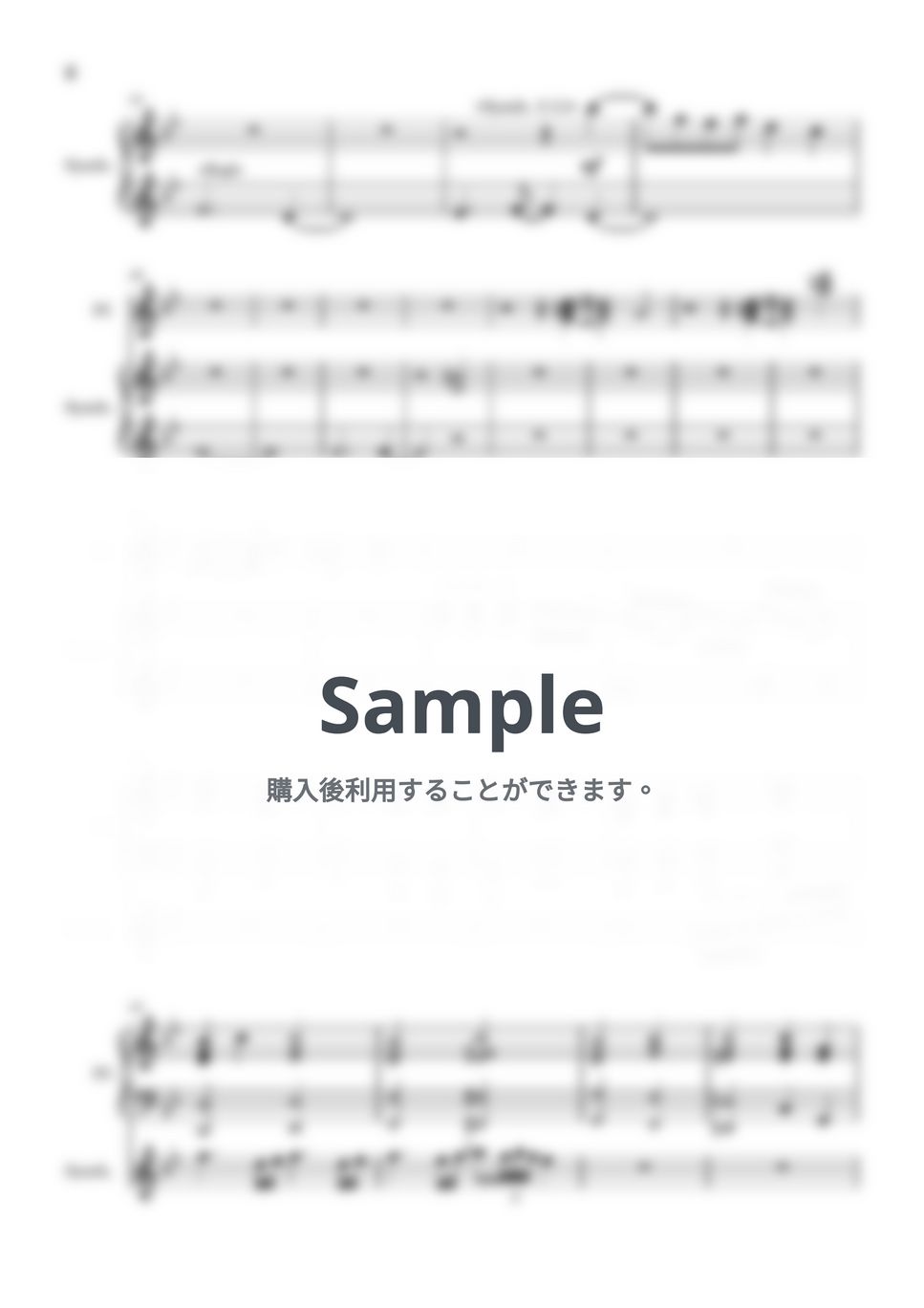 Mrs. GREEN APPLE - ライラック (キーボードパート譜（2人用）) by 一反木綿