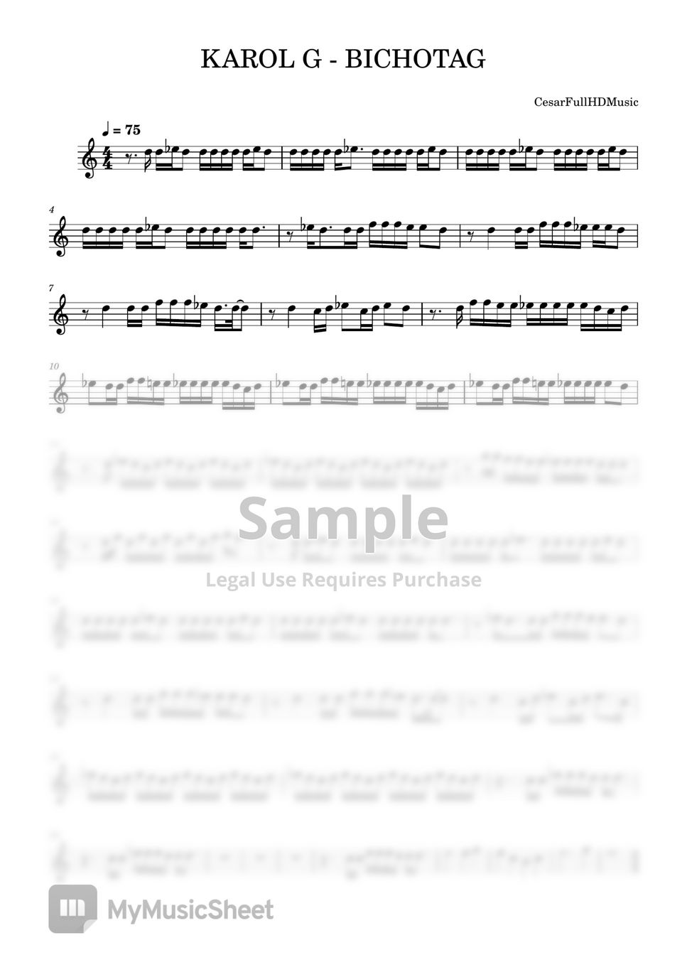 KAROL G BICHOTAG Sheets