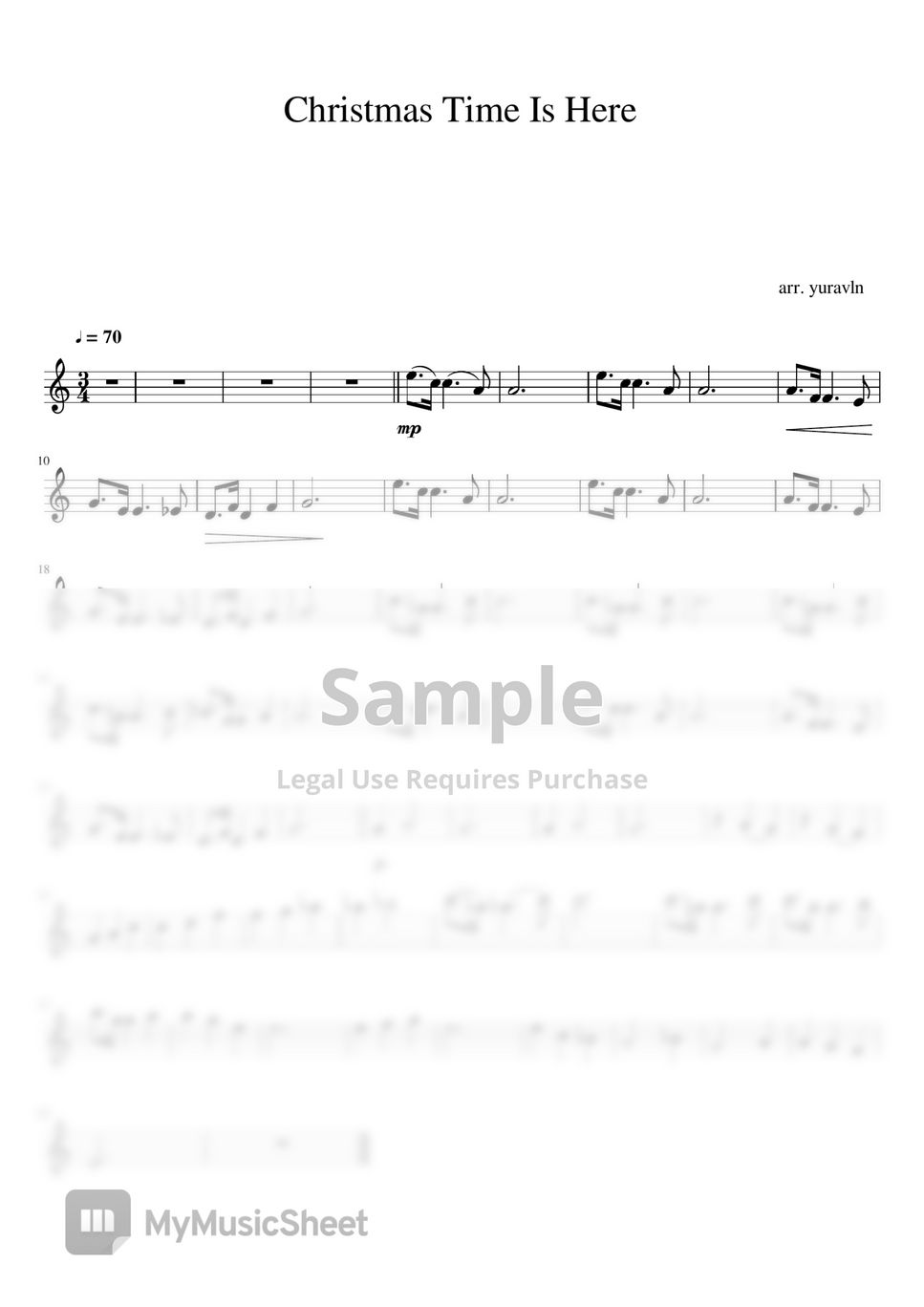 Various Artists Christmas Time Is Here Sheets By Yuravln