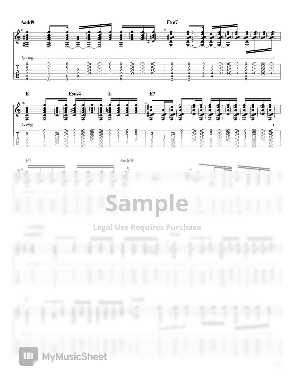 Prince - Purple Rain 楽譜 by Yoni Schlesinger