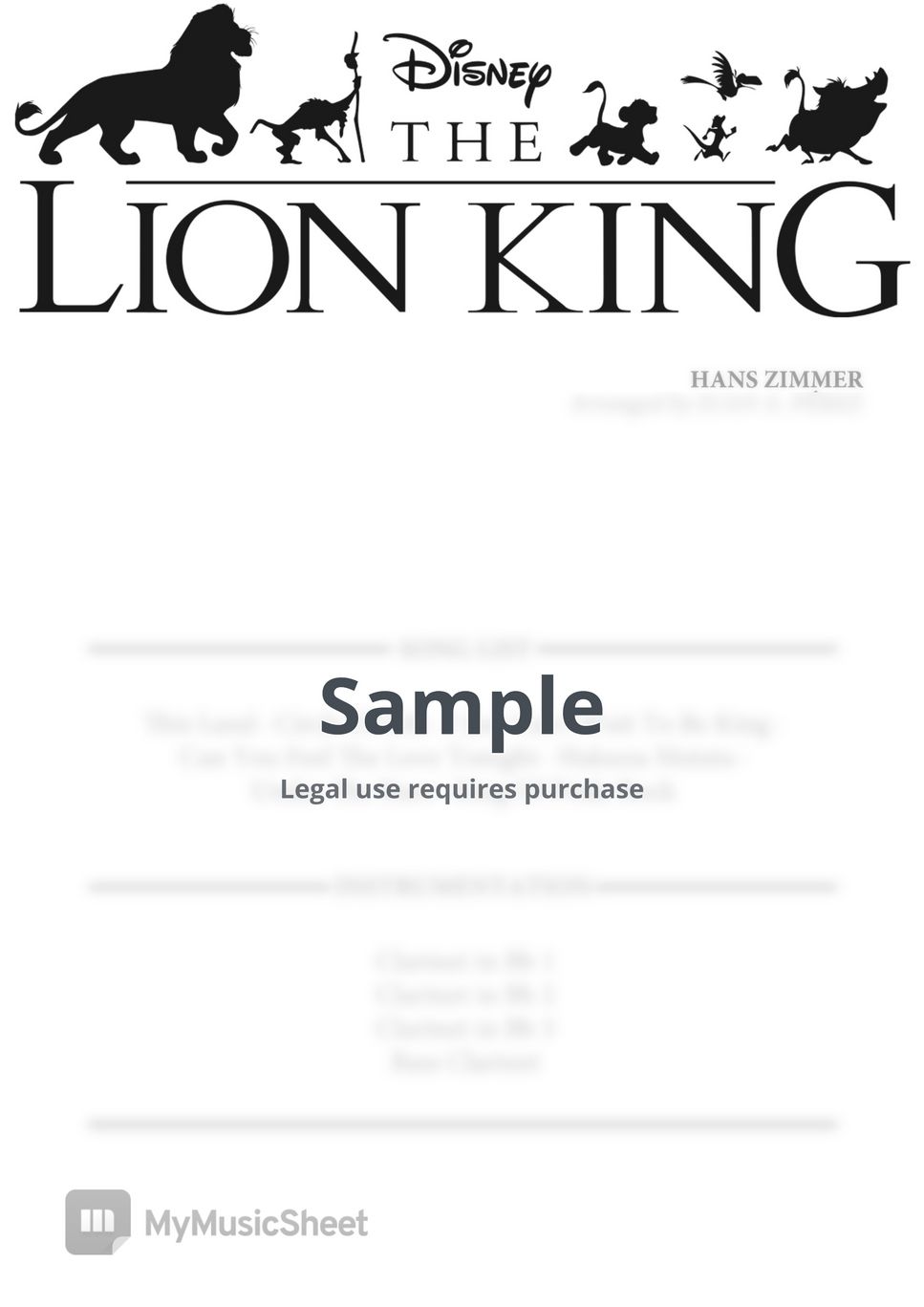 Hans Zimmer - The Lion King (Clarinet Quartet) by Juan A. Pérez