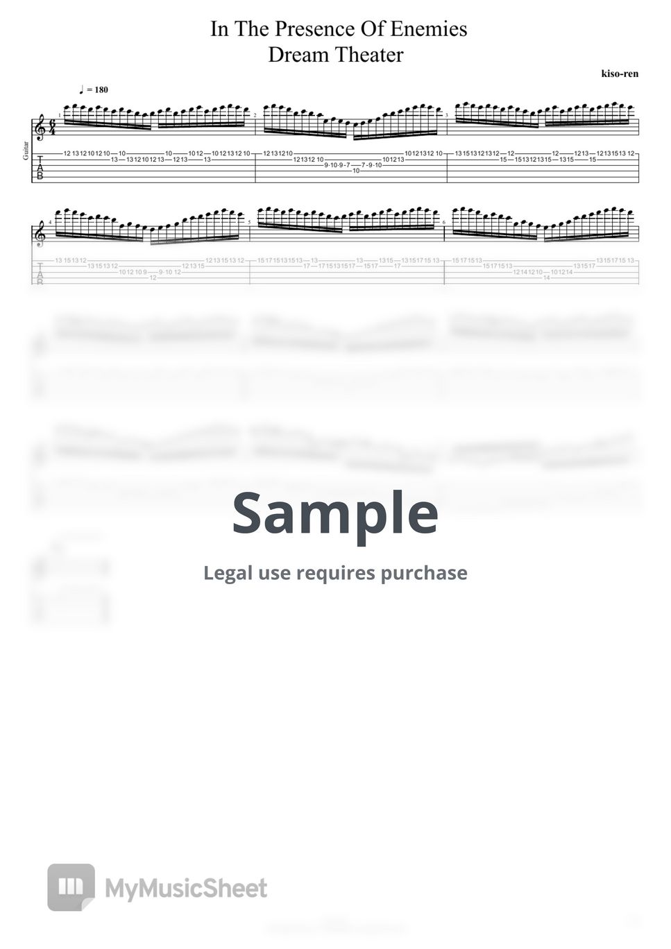 Dream Theater / ドリームシアター - In The Presence Of Enemies Part