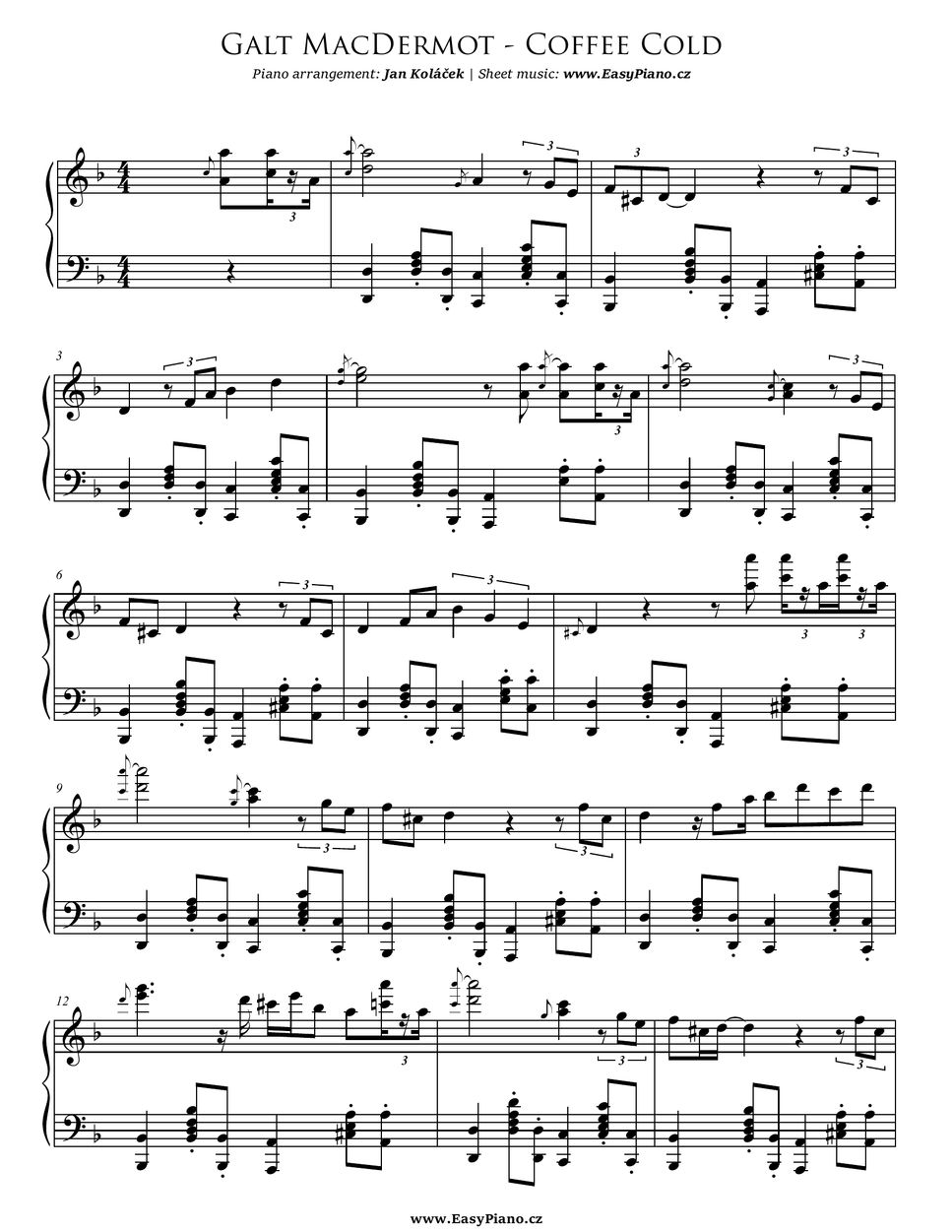 Cold piano. Coffee Cold Galt MACDERMOT. Coffee Cold Ноты. Cold Coffee Sheet Music. Aquarius Galt MACDERMOT Ноты.